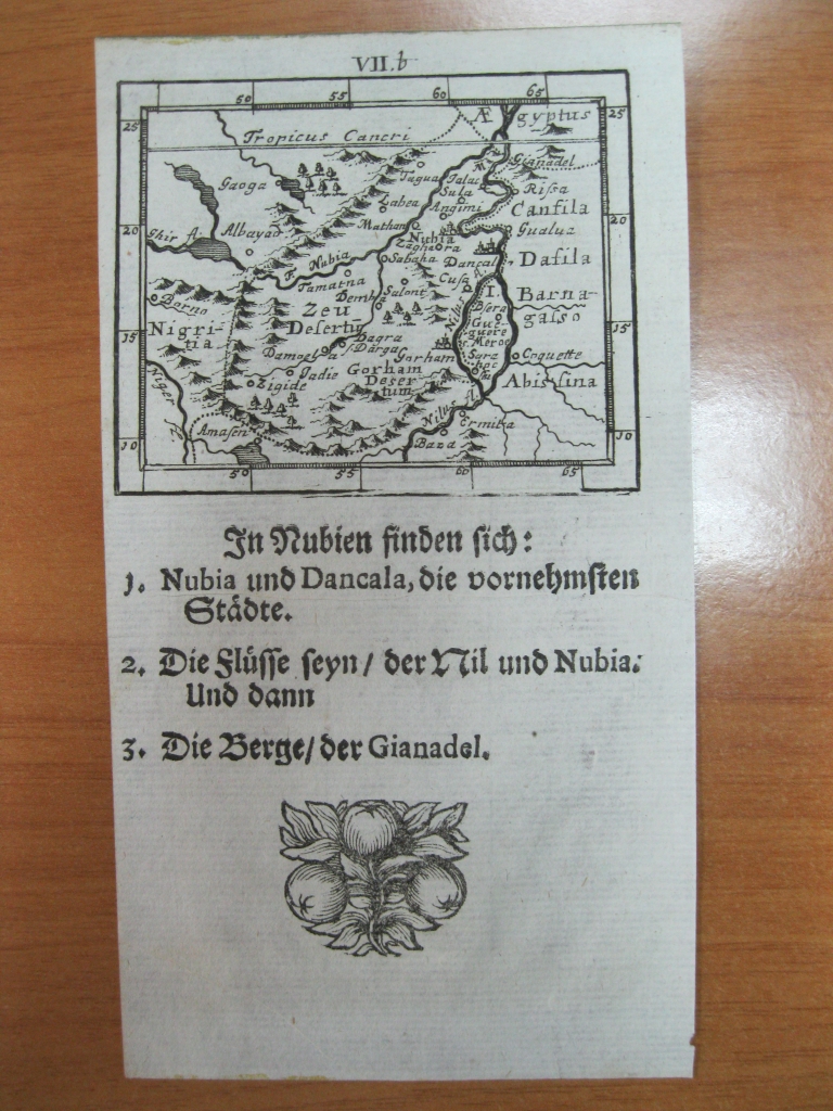 El Nilo y la antigua Nubia (Egipto, África), 1702. Müller/Kuhnen